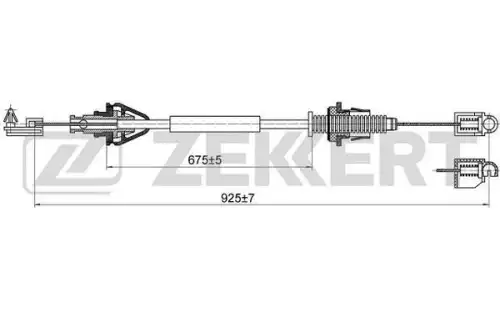 Bz-1164 трос газа renault clio ii 98- ZEKKERT BZ-1164