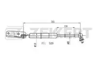 Gf-2537 пружина газовая багажника лев. subaru outback (bl bp) 03- legacy (bp) 03- ZEKKERT GF-2537