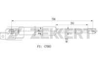 Газовая пружина крышкы багажник ZEKKERT GF2014