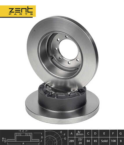 Z06099 диск тормозной задний ZENTPARTS Z06099