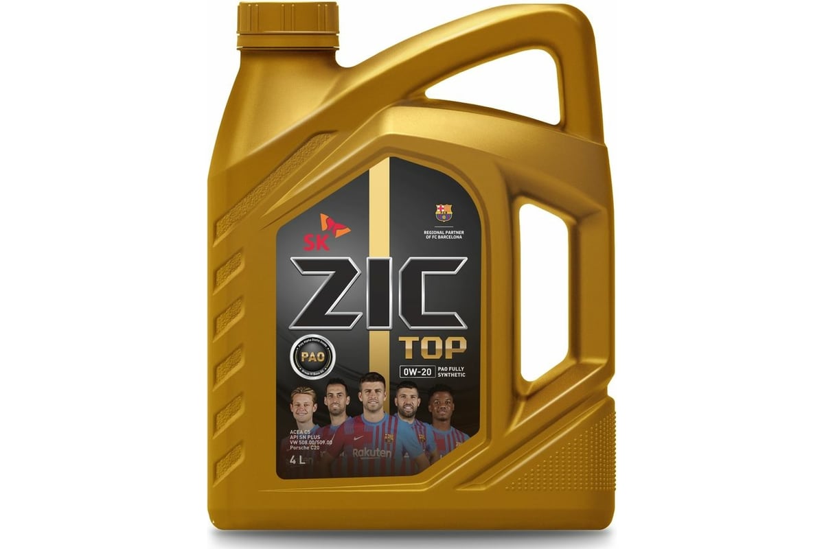 162679 ZIC Моторное масло ZIC TOP 0W-20, 4 л