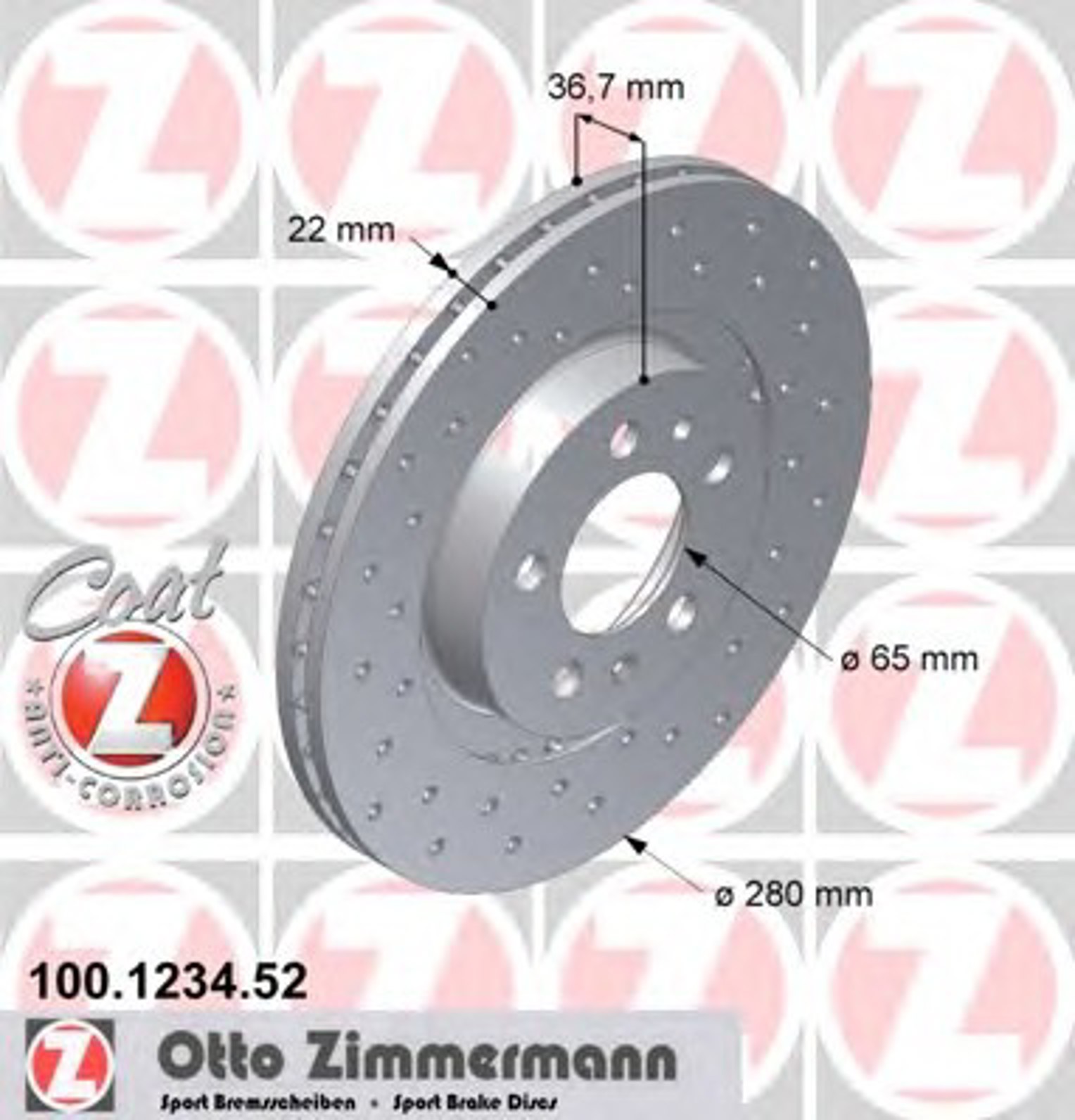 Тормозной диск sport brake disc z