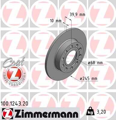 Тормозной диск coat z