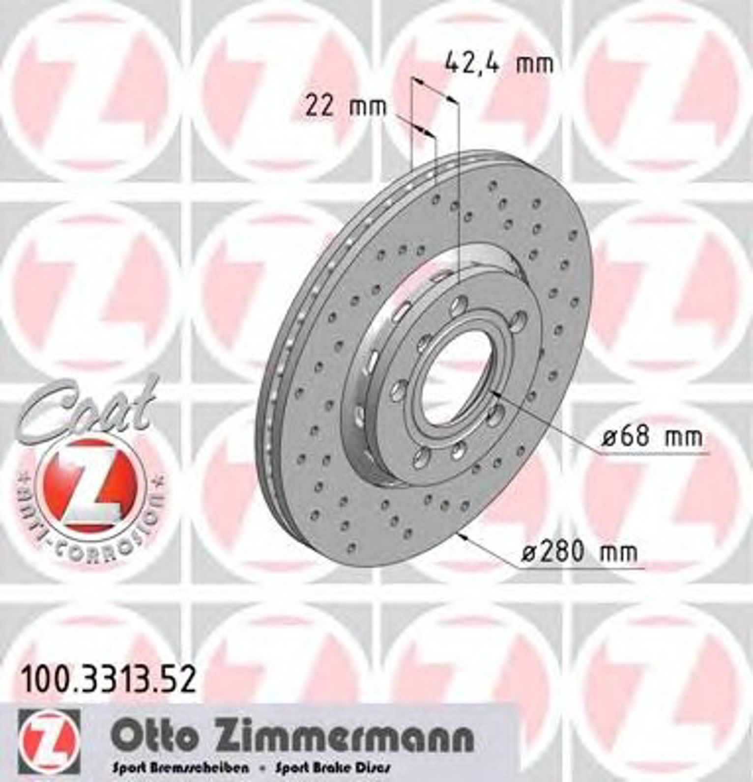 Тормозной диск sport brake disc z