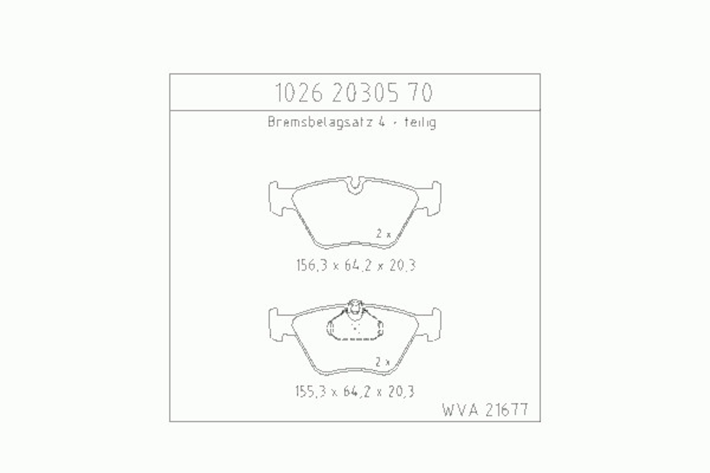 1026.20305.70 ZIMMERMANN Колодки тормозные дисковые