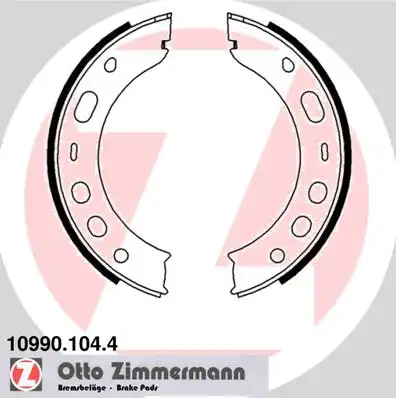 Колодки ручника ZIMMERMANN 10990.104.4