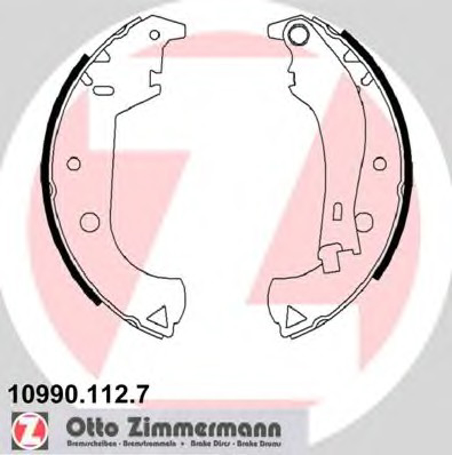 Колодки торм bb fiat ZIMMERMANN 10990.112.7