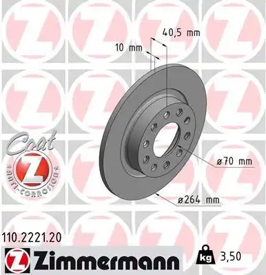 Тормозной диск coat z