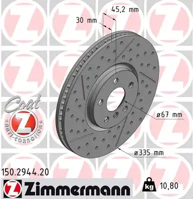 Тормозной диск coat z