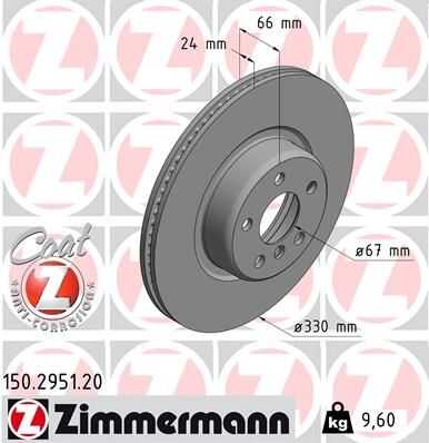 Тормозные диски ZIMMERMANN 150.2951.20