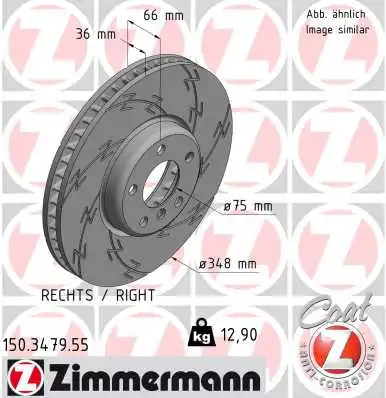 150.3479.55 ZIMMERMANN Диск тормозной