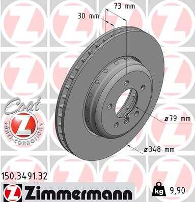 Тормозные диски ZIMMERMANN 150.3491.32