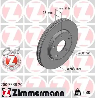 Тормозной диск coat z
