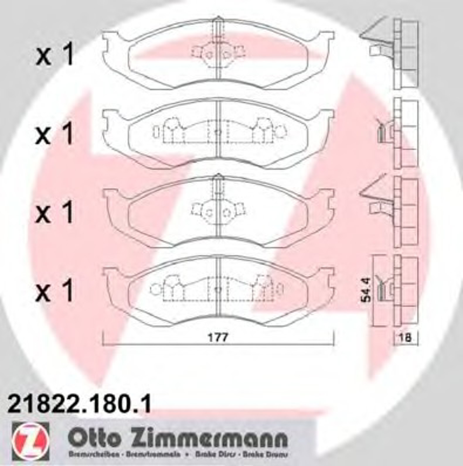 Колодки торм. диск. передн jeep cherokee 84-/grand cherokee i 91-99/wrangler i 86-96/wran