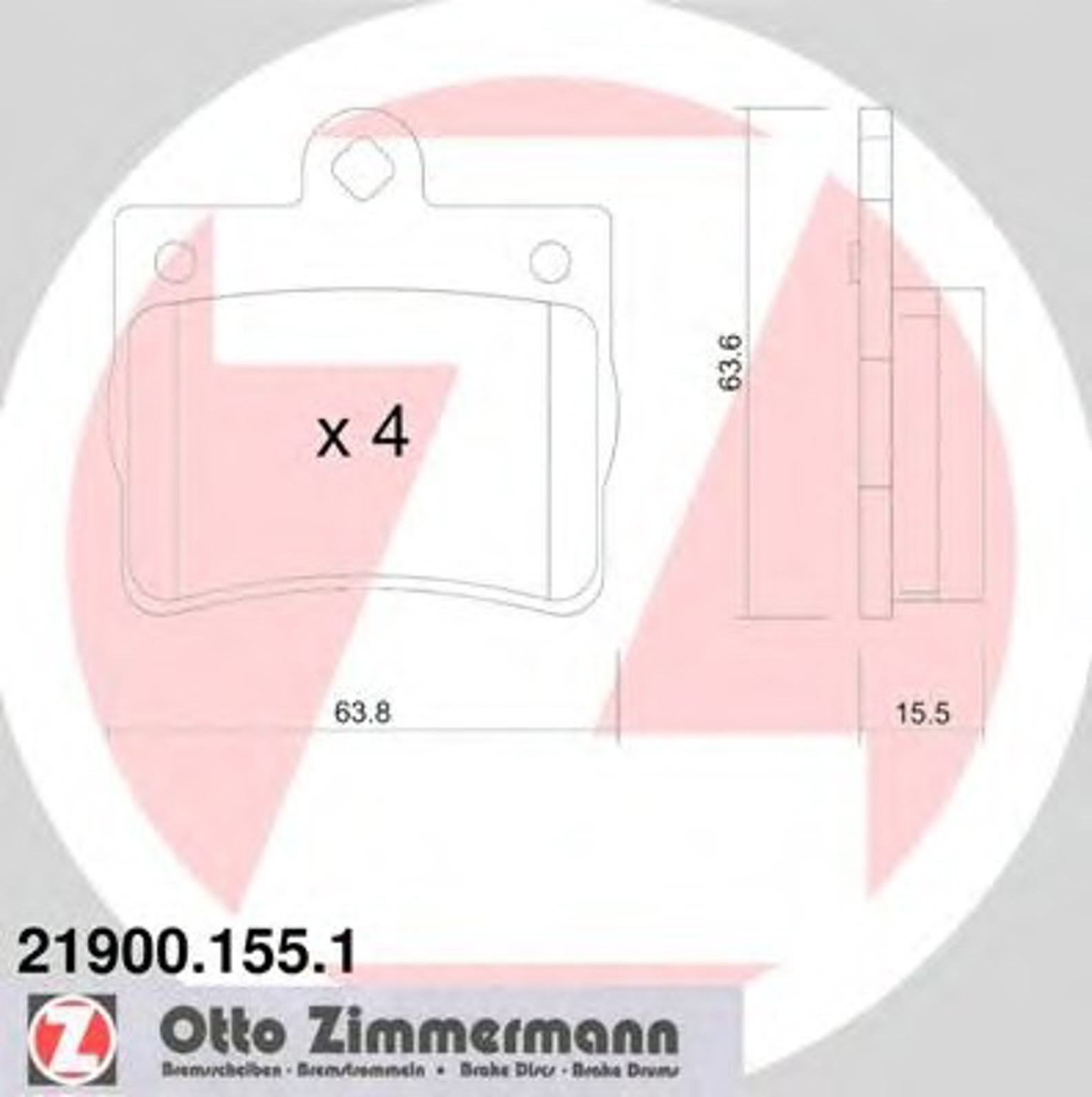 Колодки торм mer w202 c180-c280 зад 93/00-