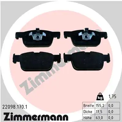 22098.170.1 колодки дисковые передние сeramic