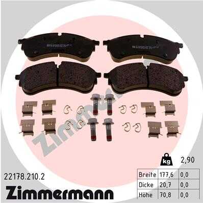 Тормозные колодки дисковые ZIMMERMANN 22178.210.2