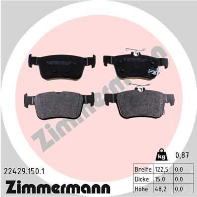 Тормозные колодки ZIMMERMANN 22429.150.1