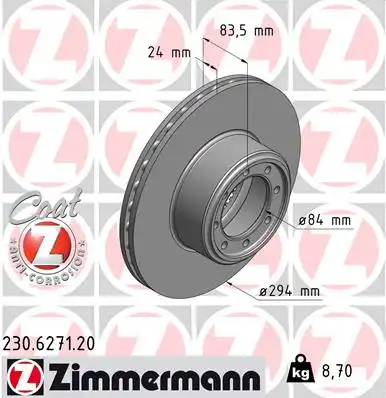 Тормозной диск coat z
