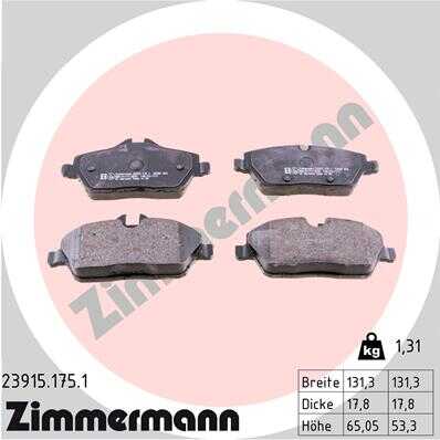 23915.175.1 ZIMMERMANN Тормозные колодки