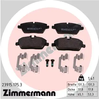 23915.175.3 ZIMMERMANN Тормозные колодки