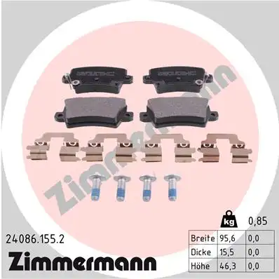 24086.155.2 ZIMMERMANN Тормозные колодки