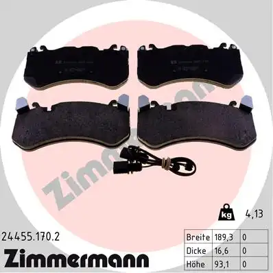 Тормозные колодки ZIMMERMANN 24455.170.2