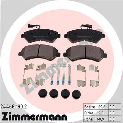 24466.190.2 ZIMMERMANN Тормозные колодки