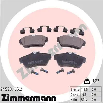 Тормозные колодки ZIMMERMANN 24578.165.2