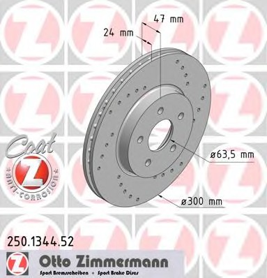 Тормозные диски ZIMMERMANN 250.1344.52