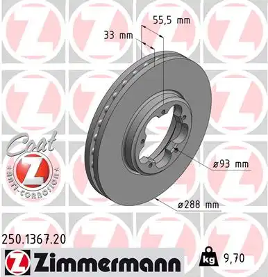 Тормозной диск coat z