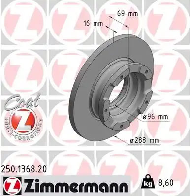Тормозной диск coat z