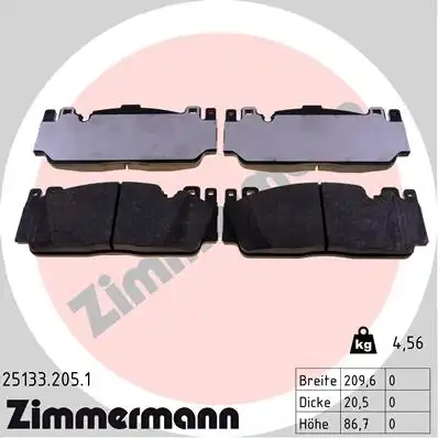 Тормозные колодки ZIMMERMANN 25133.205.1