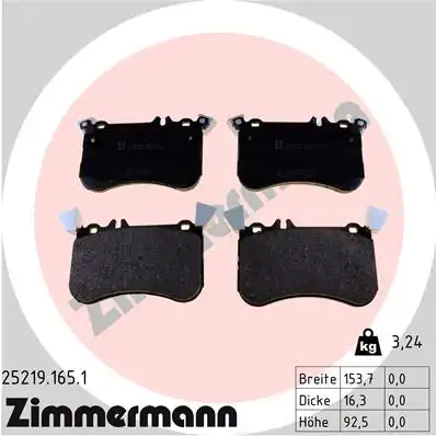 Тормозные колодки ZIMMERMANN 25219.165.1