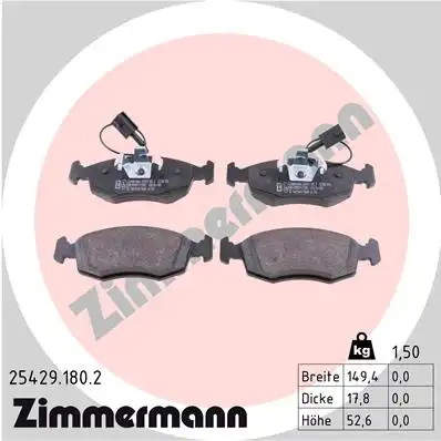 Тормозные колодки ZIMMERMANN 25429.180.2