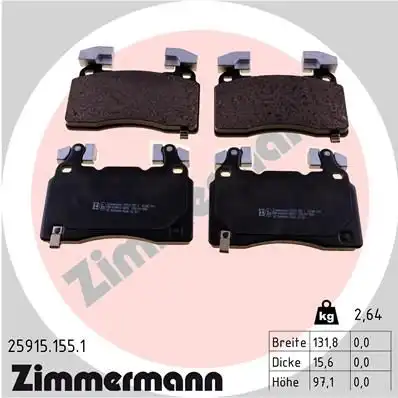 Тормозные колодки дисковые ZIMMERMANN 25915.155.1