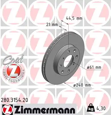 Тормозной диск coat z