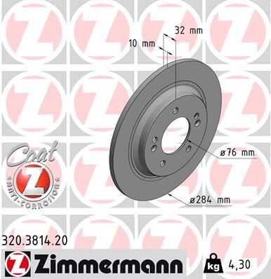 Тормозные диски ZIMMERMANN 320.3814.20