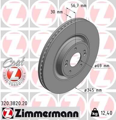Тормозные диски ZIMMERMANN 320.3820.20