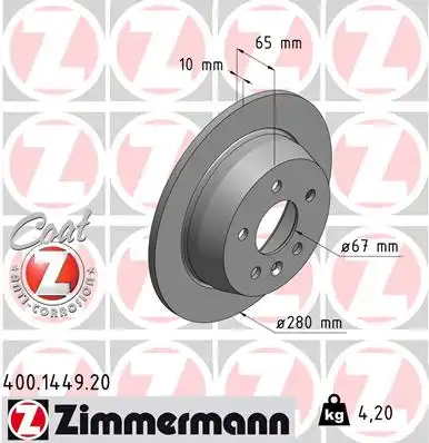 Тормозной диск coat z