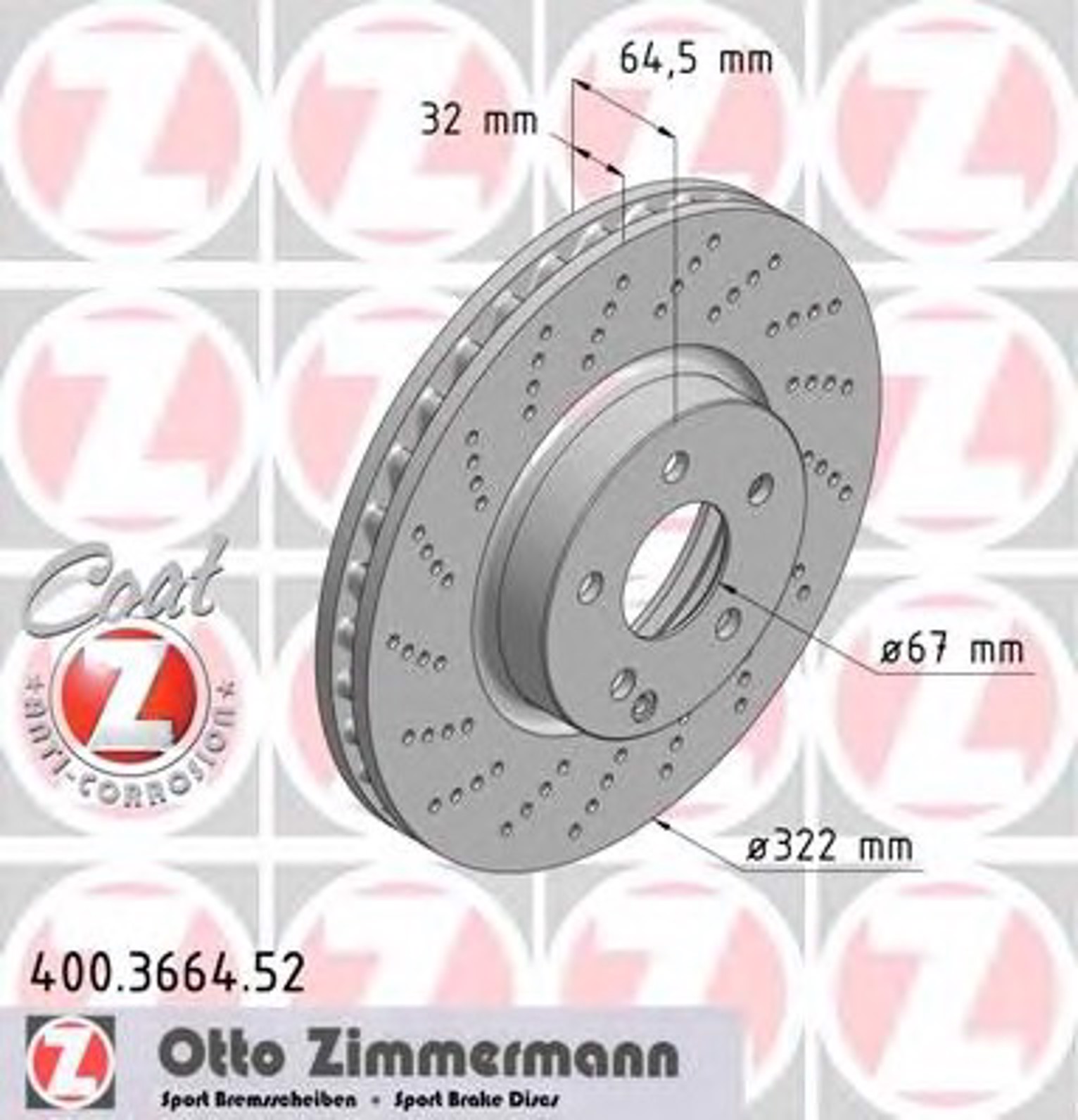 Тормозной диск sport brake disc z
