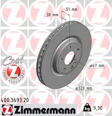 Тормозной диск coat z