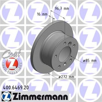 400.6469.20 ZIMMERMANN Тормозные диски