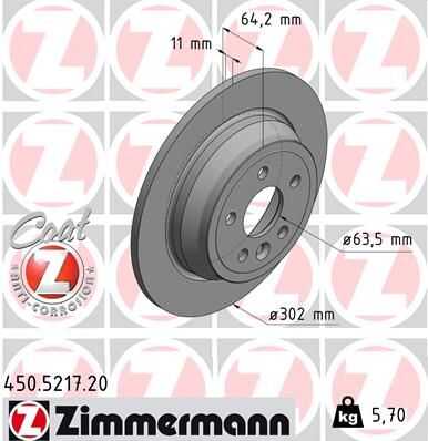 Тормозные диски ZIMMERMANN 450.5217.20