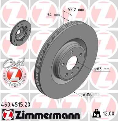 Тормозные диски ZIMMERMANN 460.4515.20