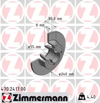 Тормозные диски ZIMMERMANN 470.2417.00