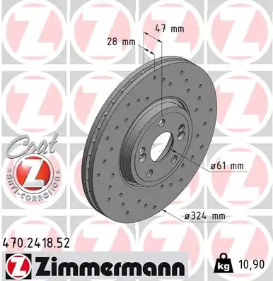 Тормозные диски ZIMMERMANN 470.2418.52