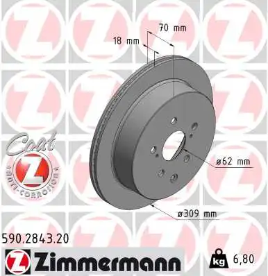 Тормозной диск coat z
