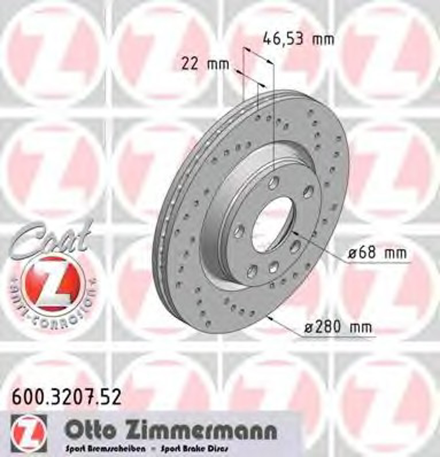 Тормозной диск sport brake disc z