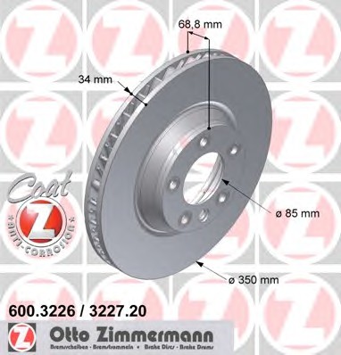 Тормозной диск coat z